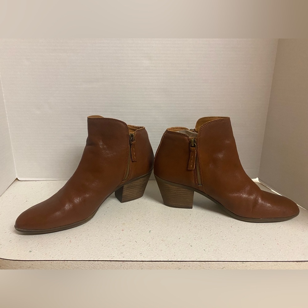 Frye Judith Double Zip Leather Ankle Boot Size 10 - Picture 3 of 12
